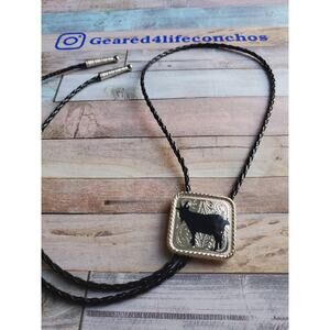 Livestock Goat 4h Bolo Tie Necklace Western concho necklace, Bolotie western
